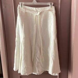 NWT cream linen skirt